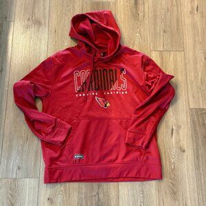 Arizona Cardinals Combine Training Hoodie Mens Large Red NFL